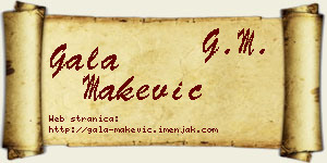Gala Makević vizit kartica